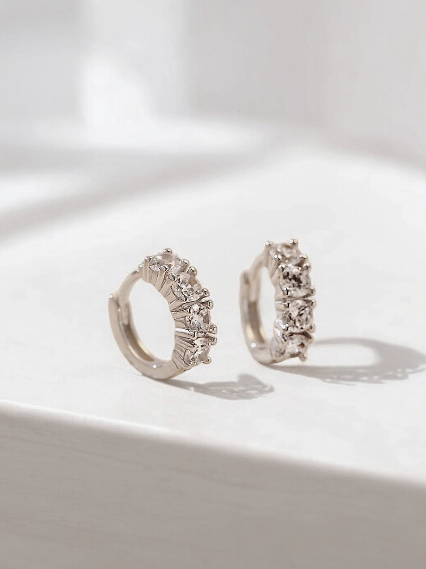 Sterling Silver Small Hoop Luxury Earrings