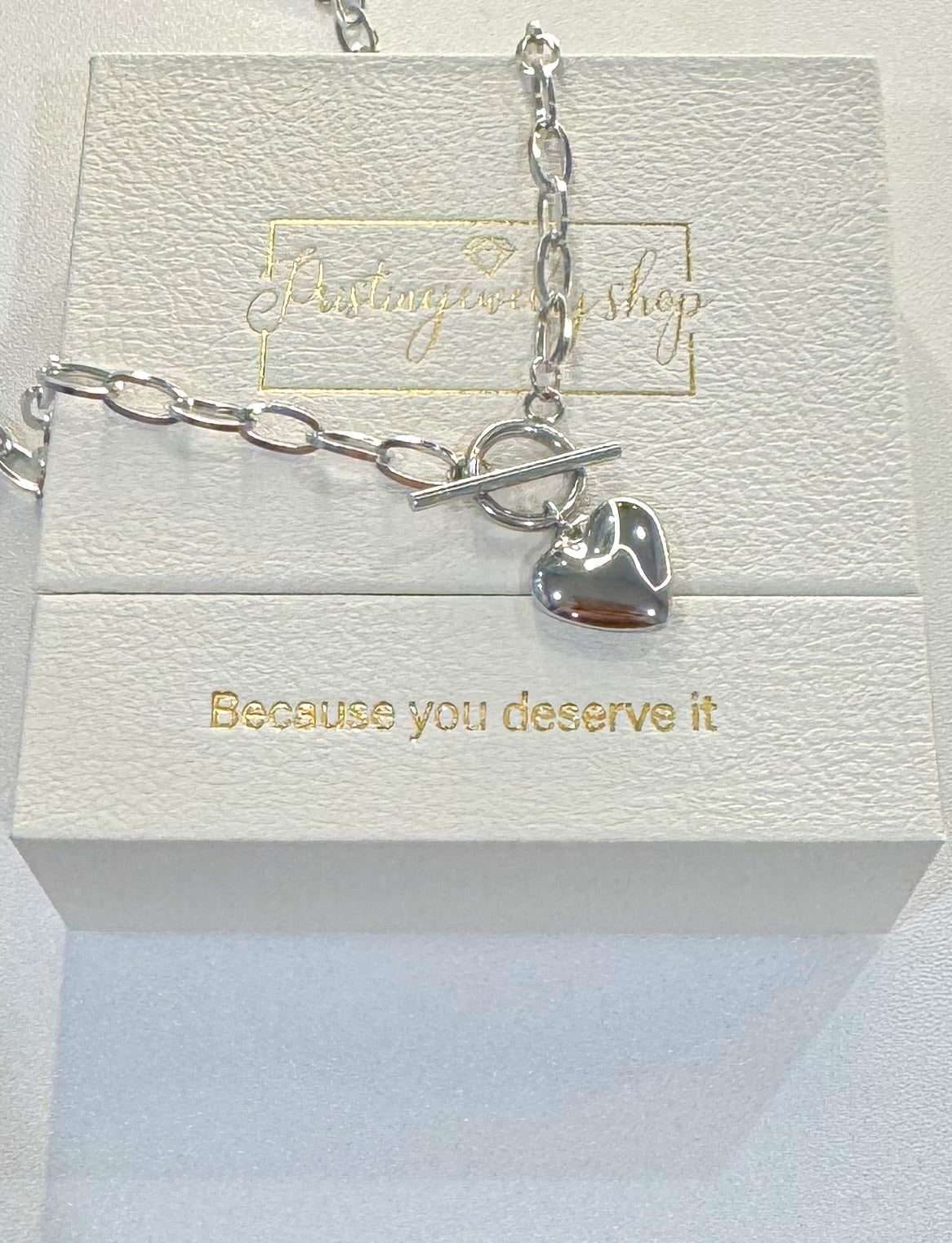 Chunky Vintage Style Heart Necklace
