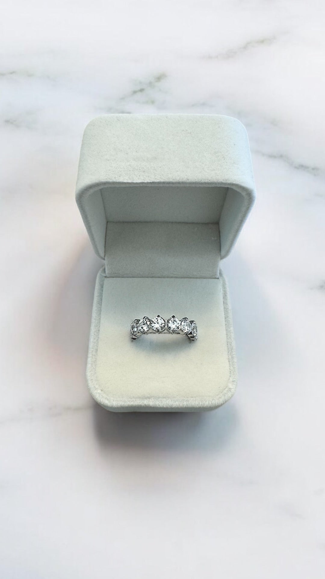 White Wraparound Statement Ring, Shiny Stackable Ring