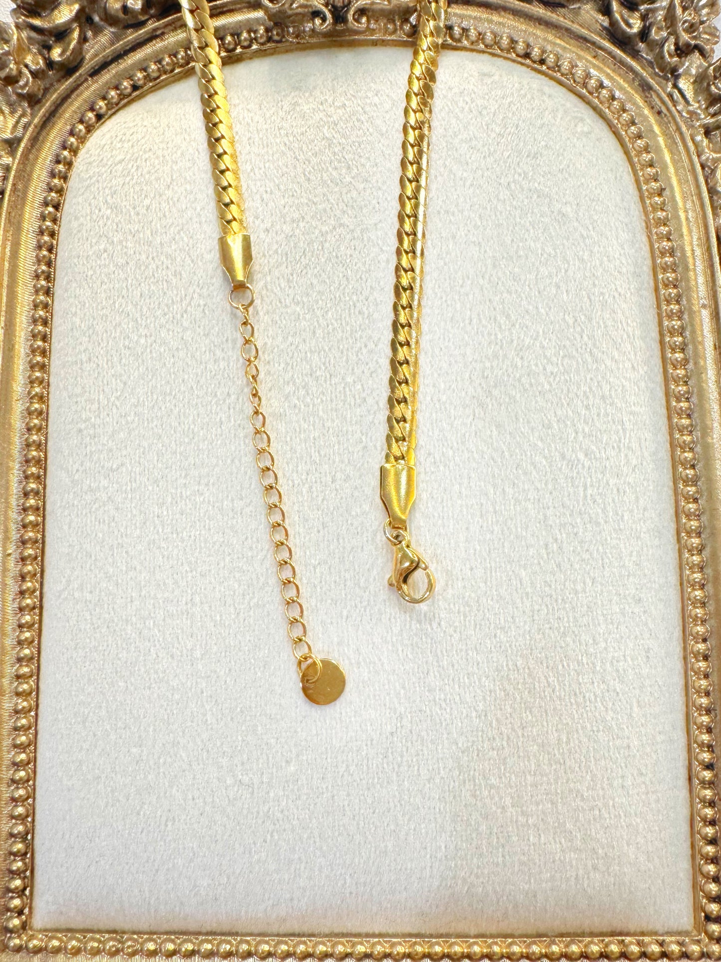 Golden silk snake chain