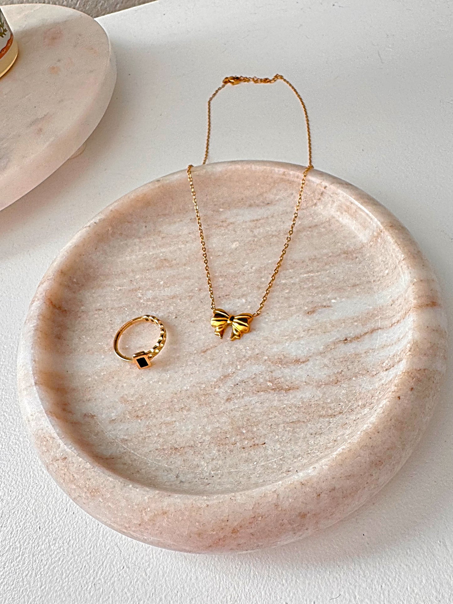 Ribboned in Gold Necklace