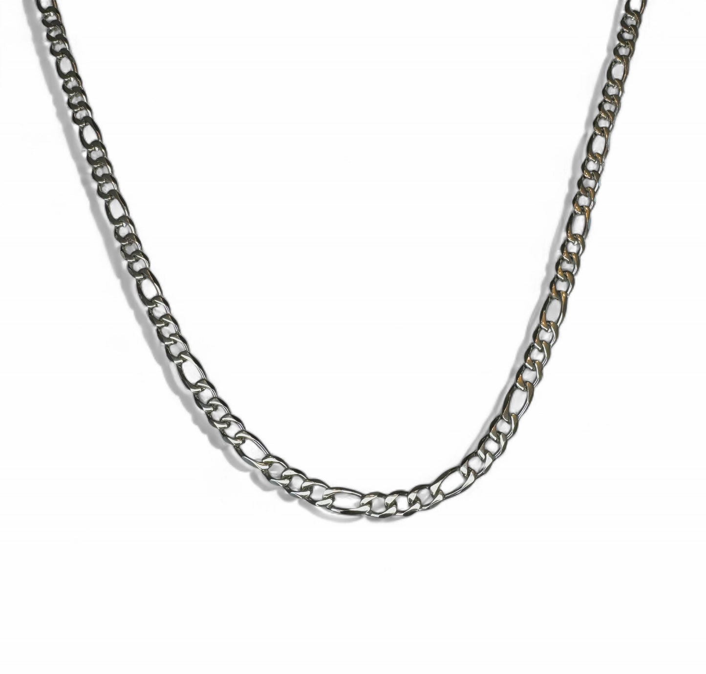 4mm Stainless Steel Figaro Chain, 20in