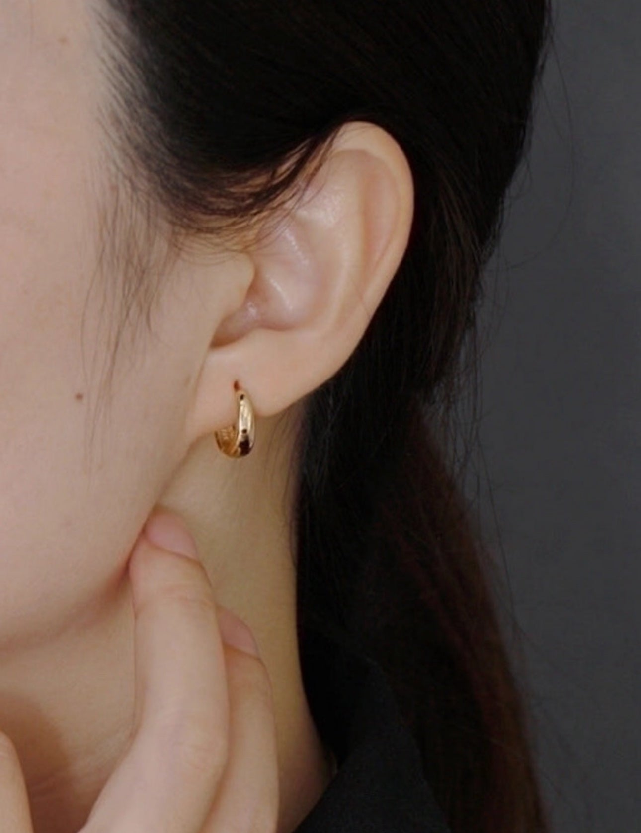 Sterling Silver Hoop Huggies