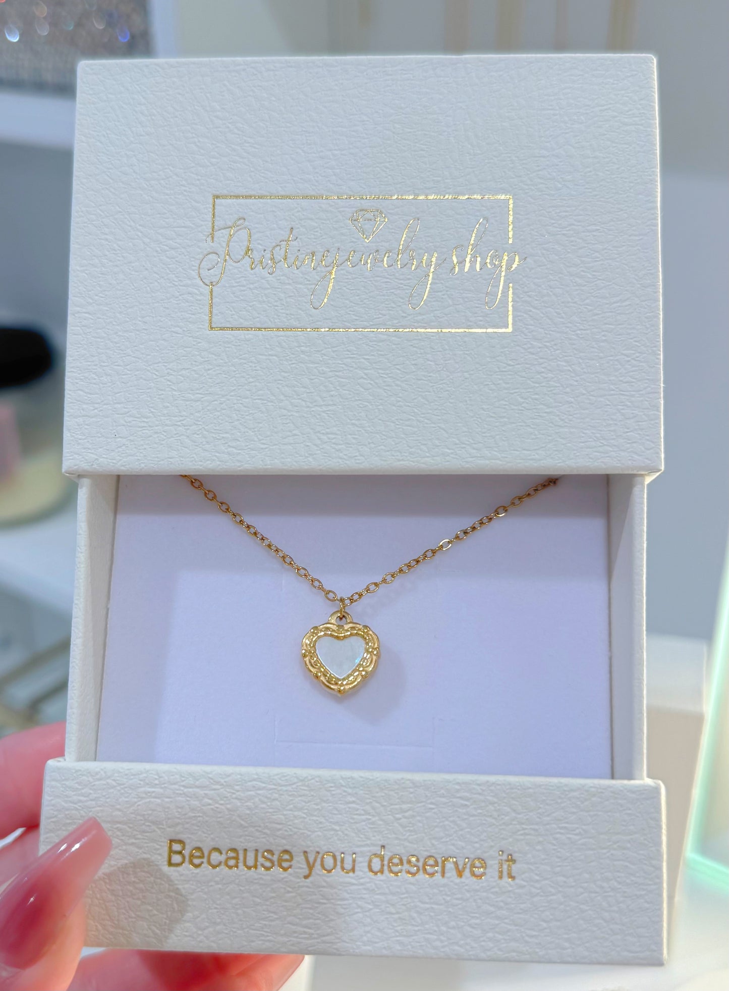 Remember I Love you, Heart Pendant Necklace