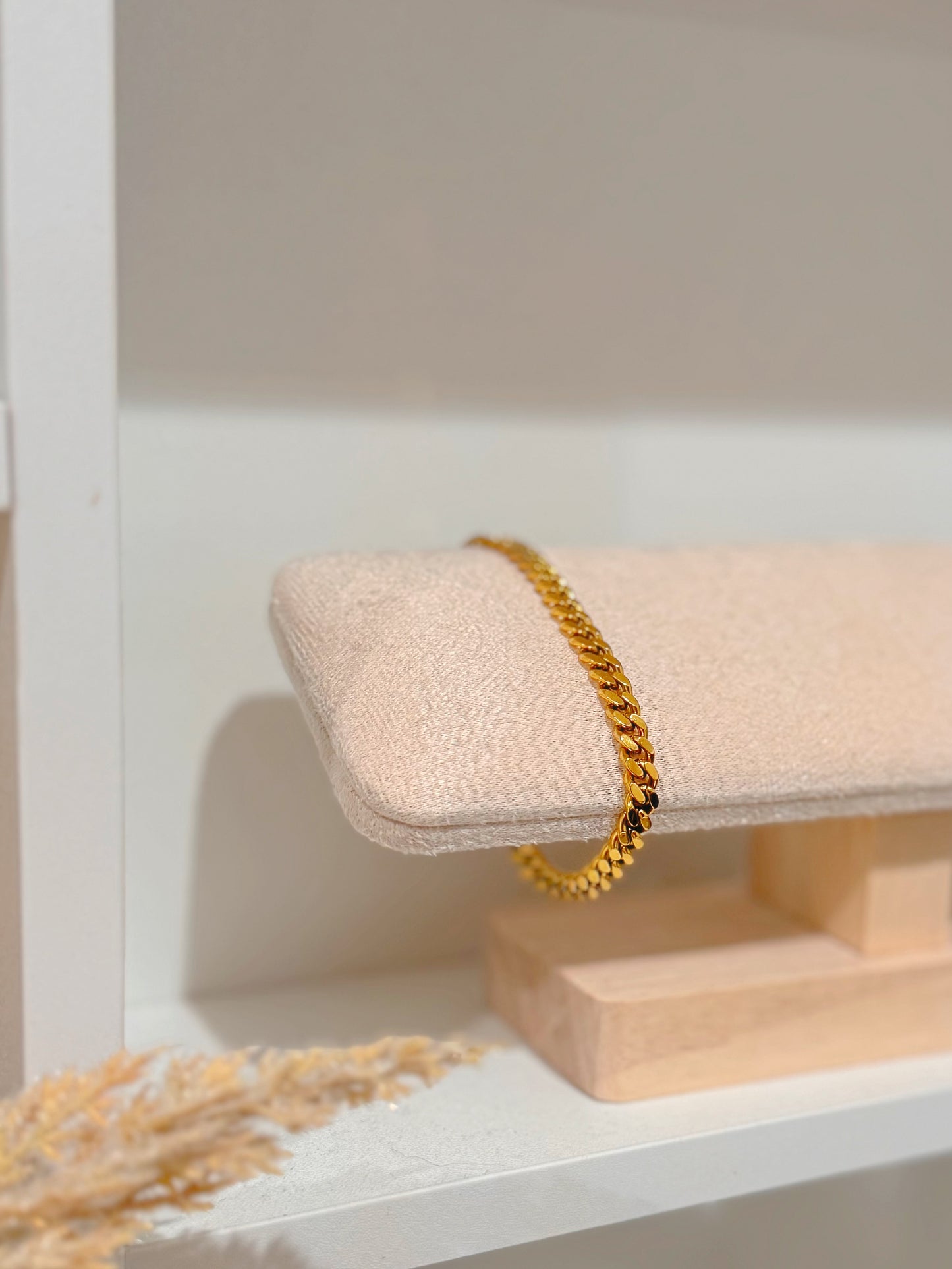 Bold Link | 5mm Classic Gold Curb Chain Bracelet
