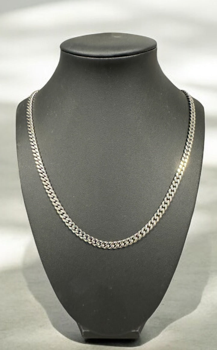 5mm Diamond Cut Curb Chain, 24in