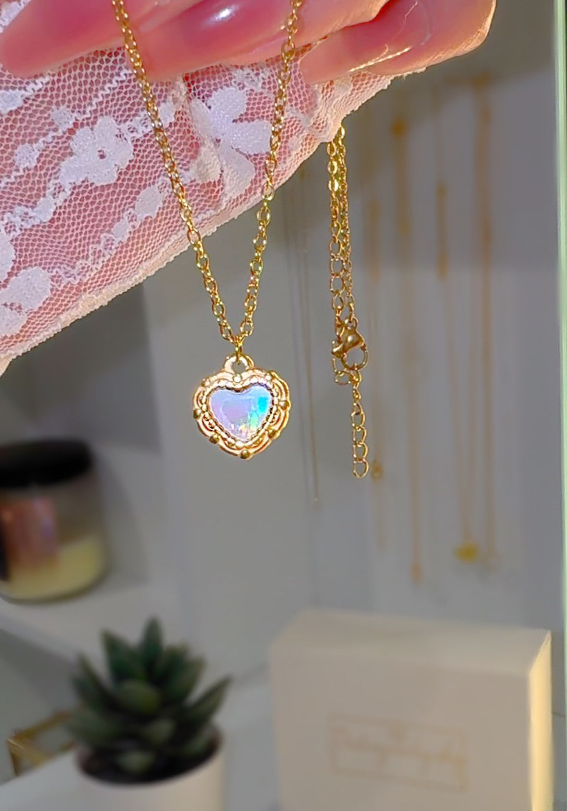Remember I Love you, Heart Pendant Necklace