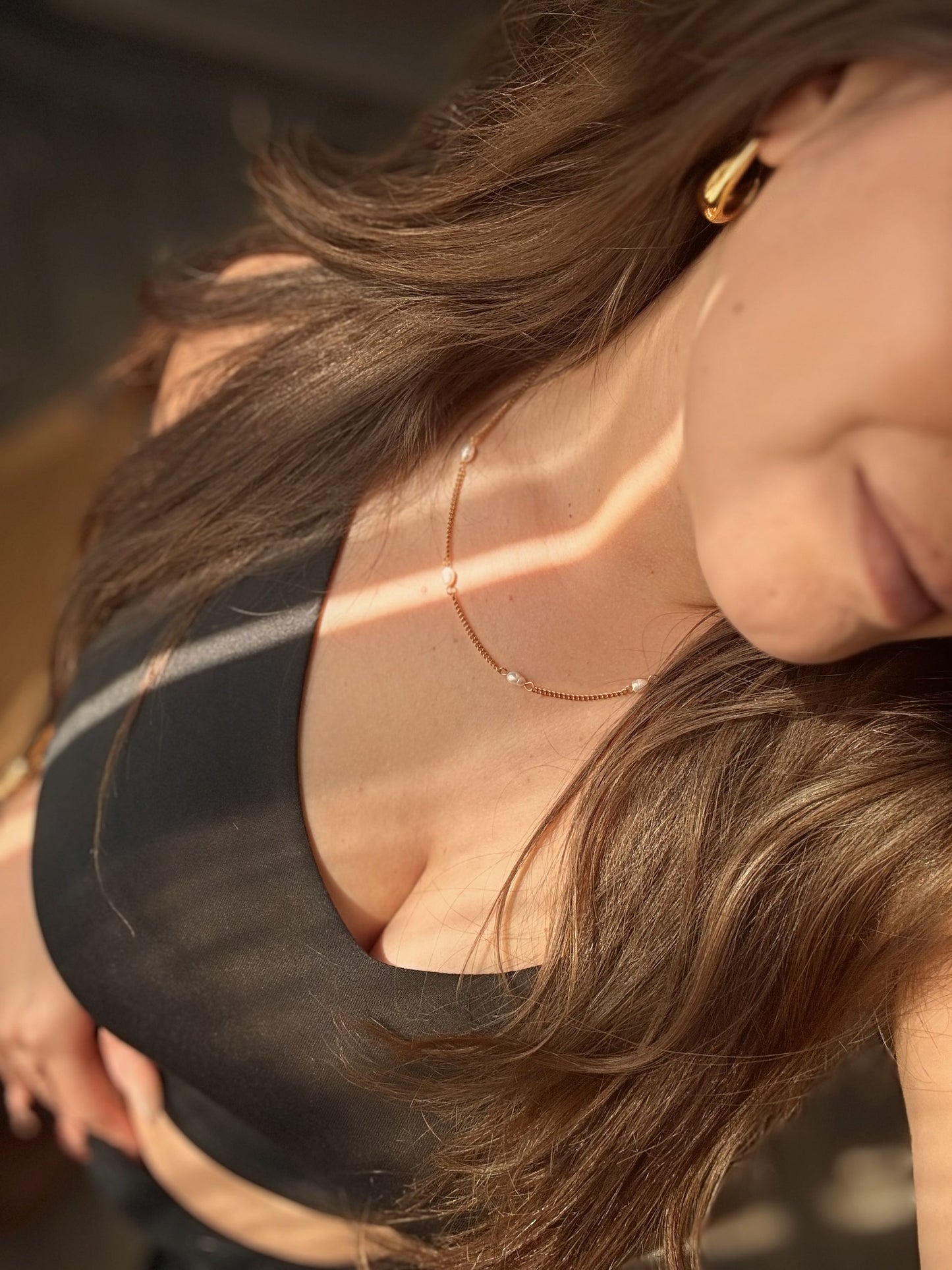 Drop of Gold Hoops