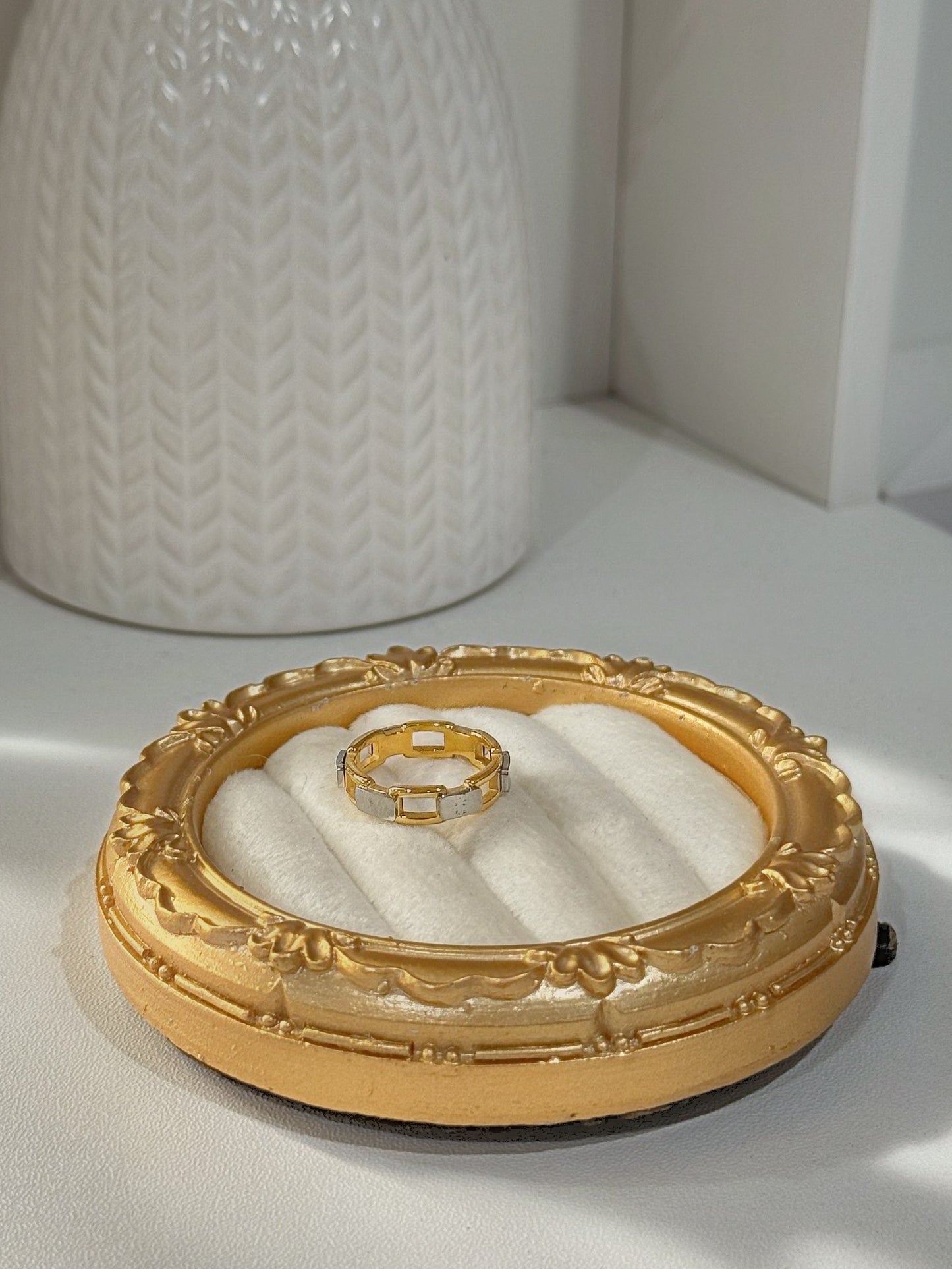 Two Tone Statement Ring
