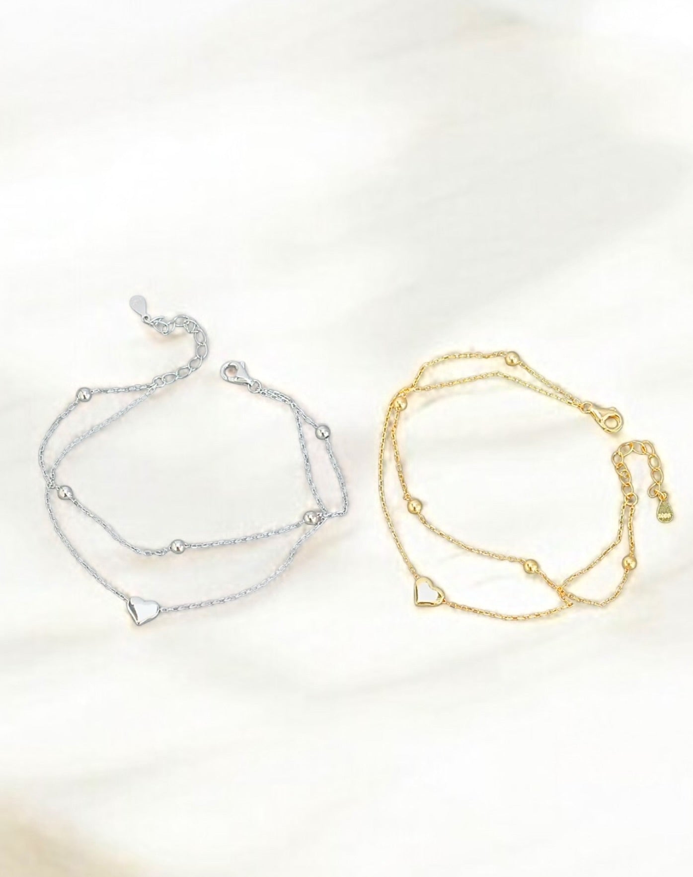 Layered Heart Bracelet