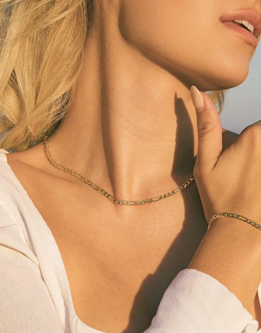 Gold Figaro Layering Chain