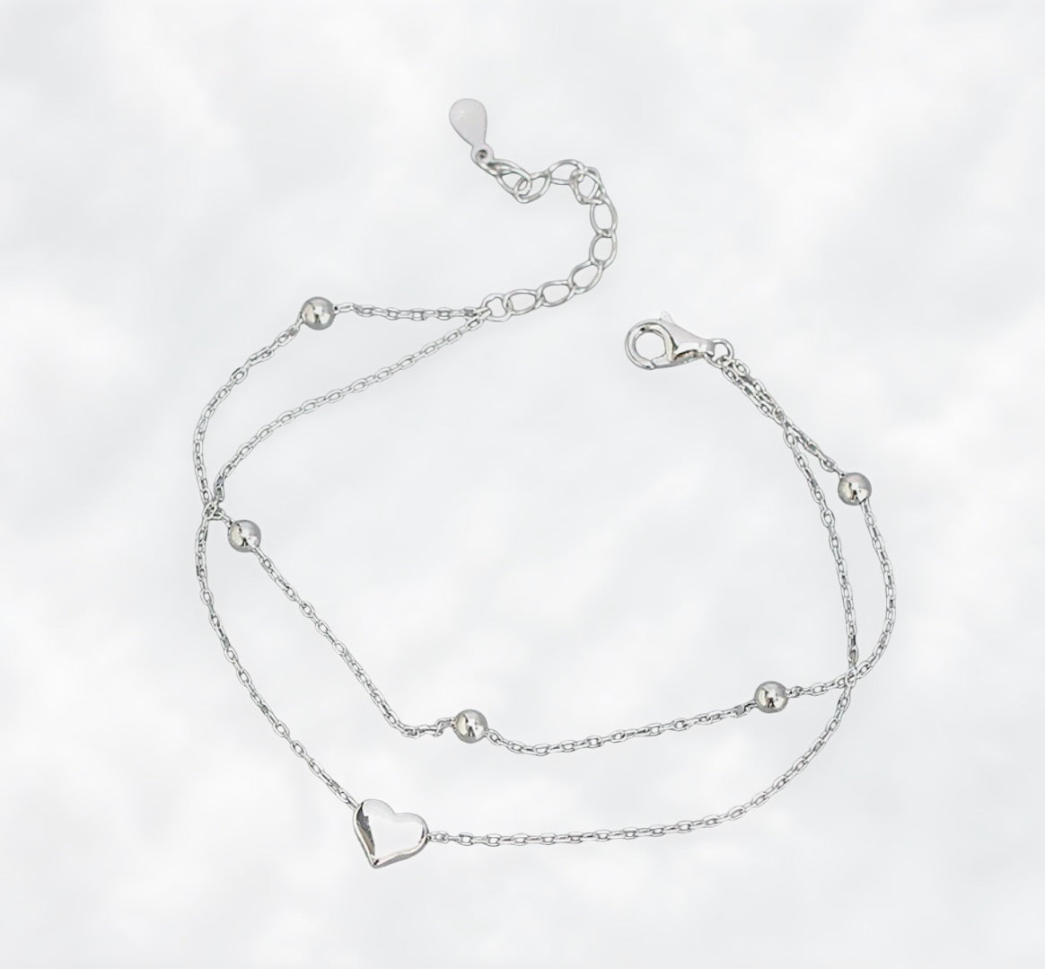 Layered Heart Bracelet