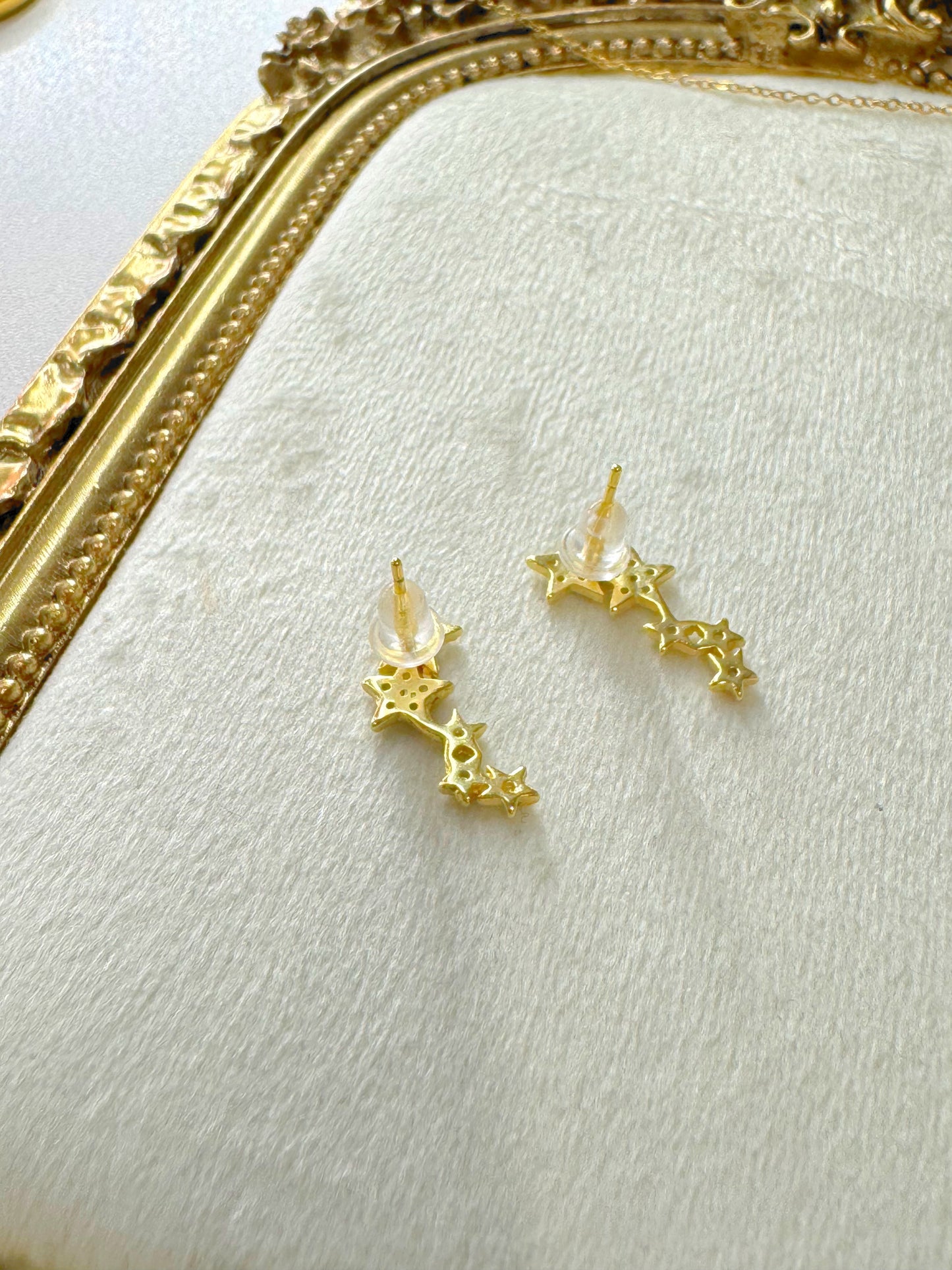 Shooting Stars Earrings – Sterling Silver Star Earrings – Dainty Celestial Jewelry