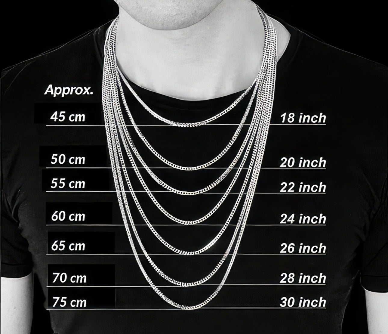 5mm Diamond Cut Curb Chain, 24in