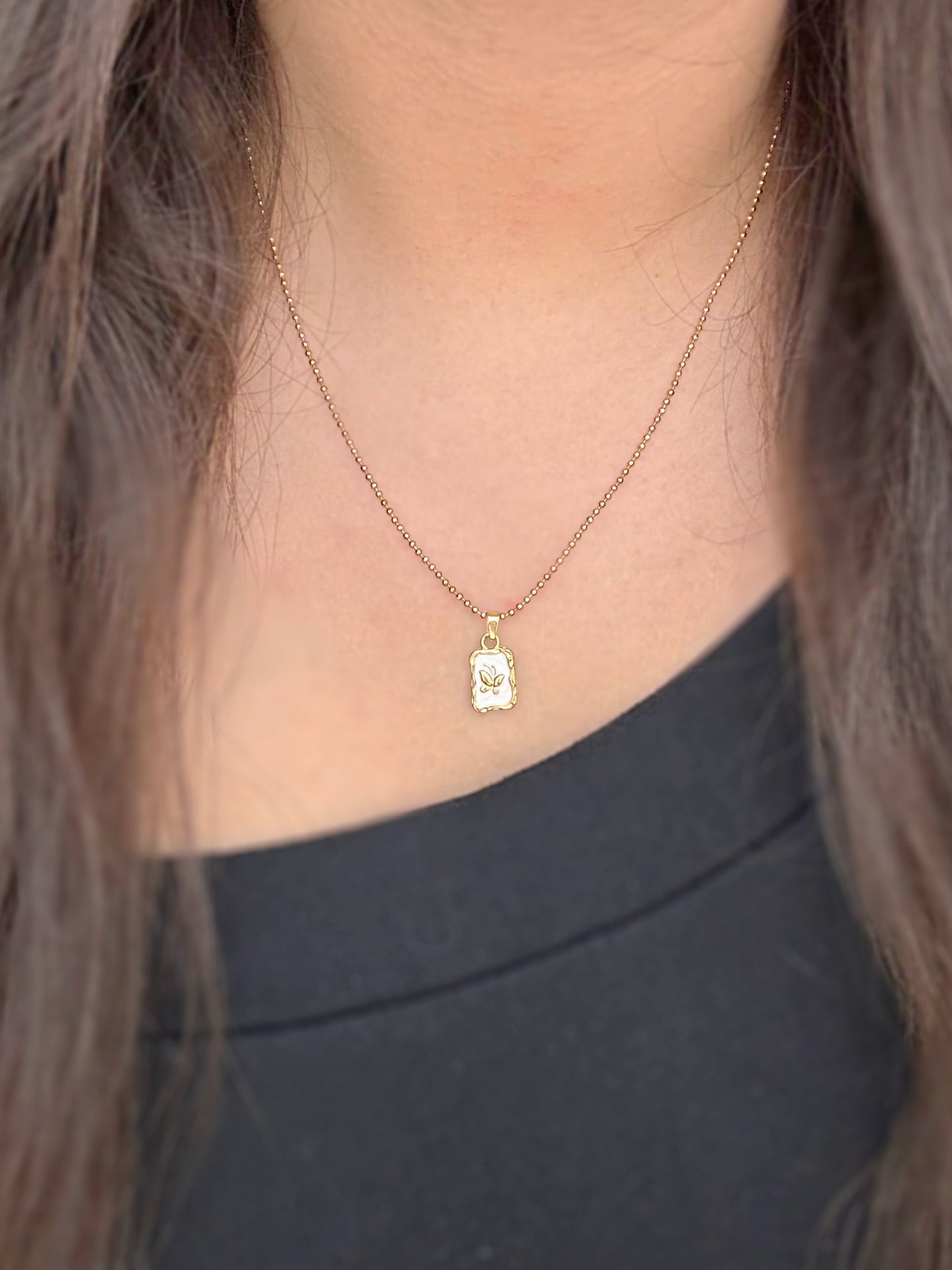 Petite Butterfly Charm Necklace