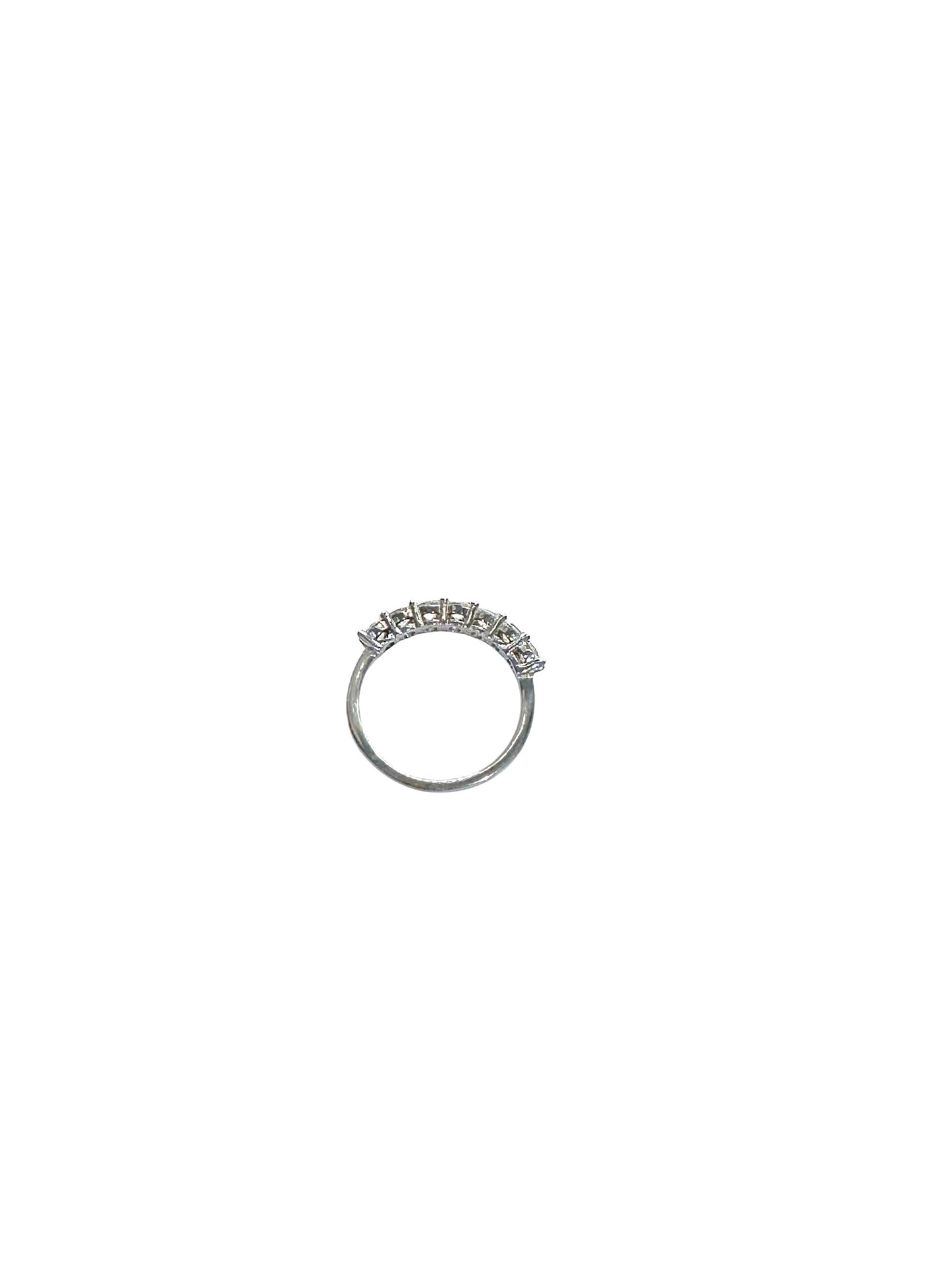 Half eternity pave ring