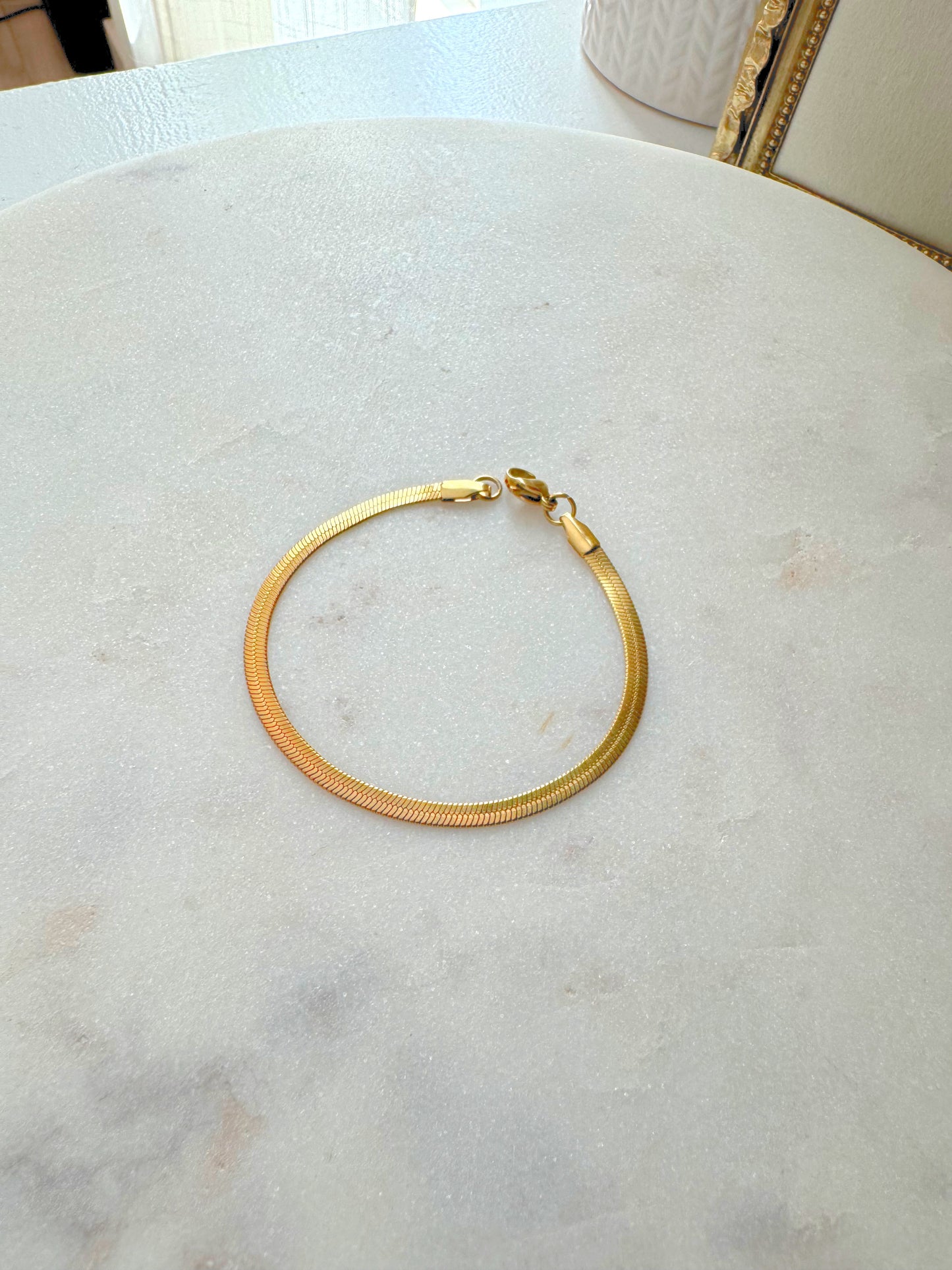 Honey Glow Herringbone Bracelet