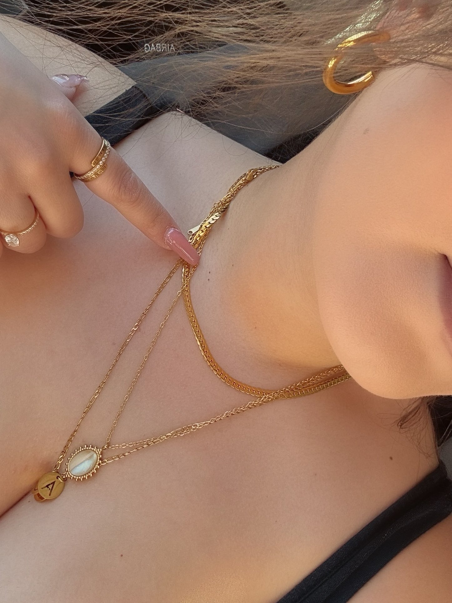 Golden silk snake chain