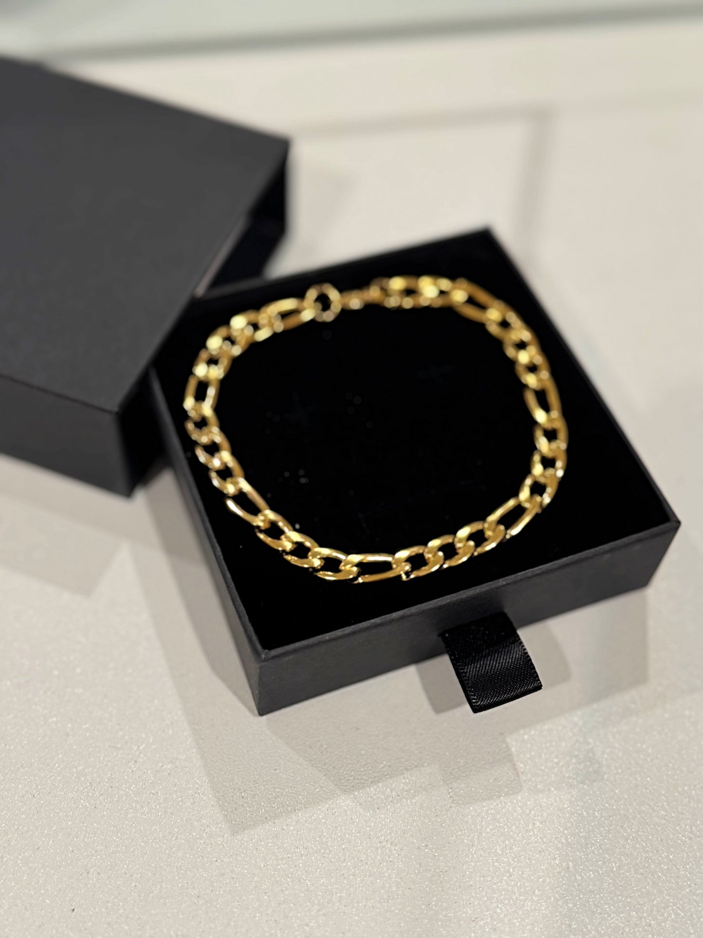 7mm Figaro Bracelet