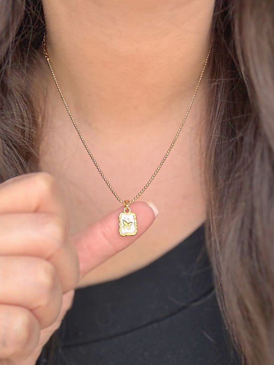 Petite Butterfly Charm Necklace