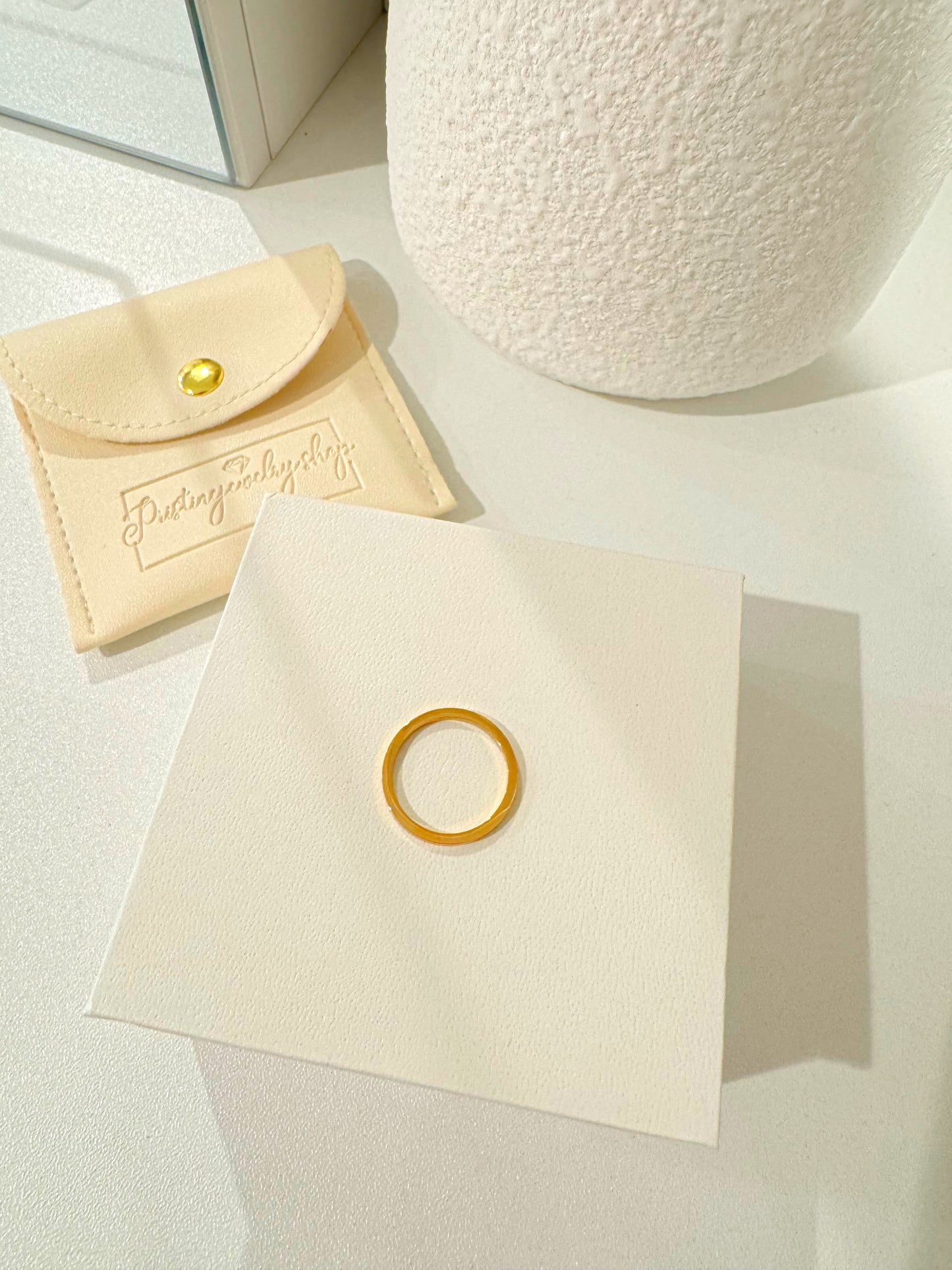 Golden Hour - Minimalist Stacking Ring