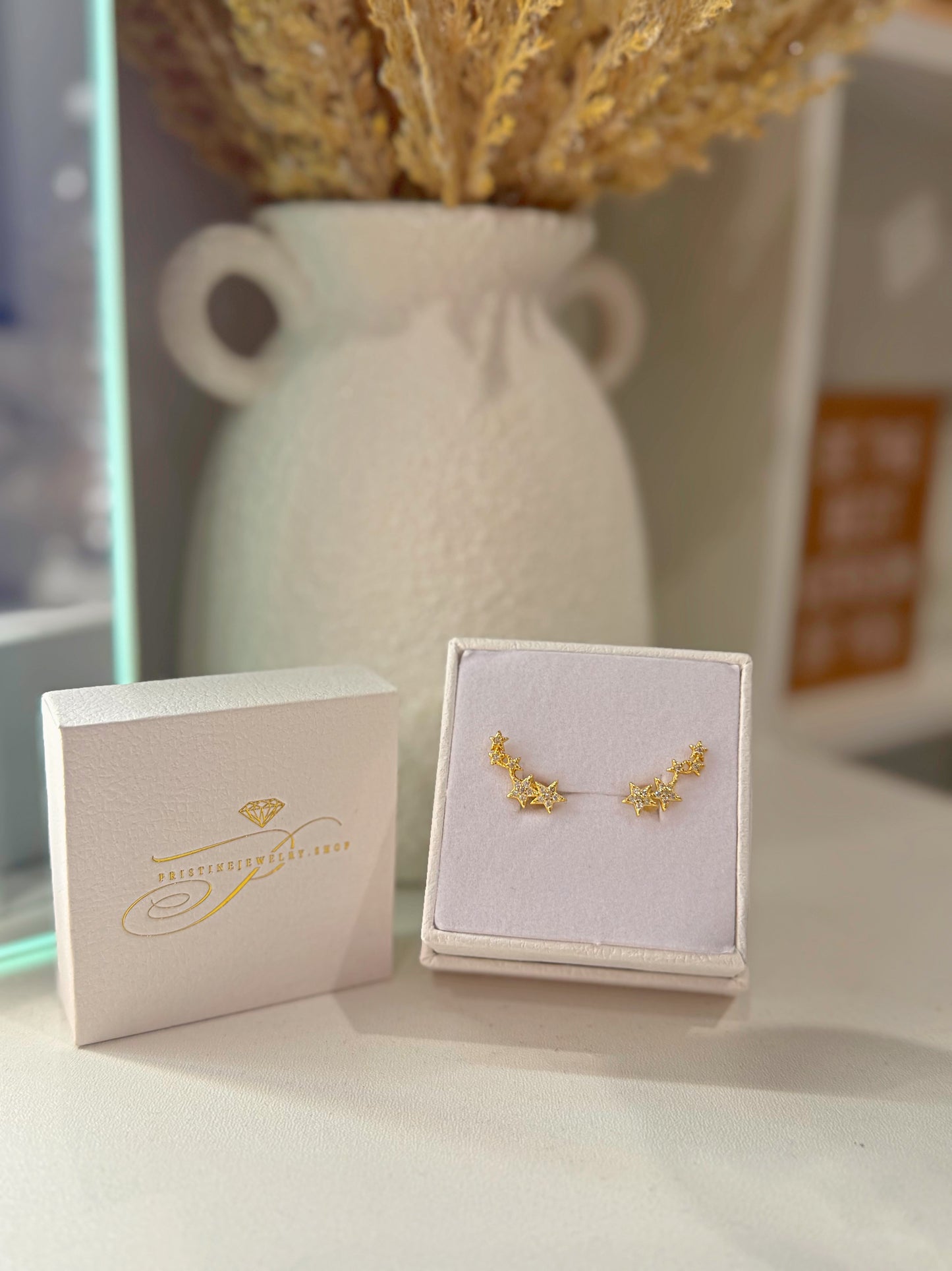Shooting Stars Earrings – Sterling Silver Star Earrings – Dainty Celestial Jewelry